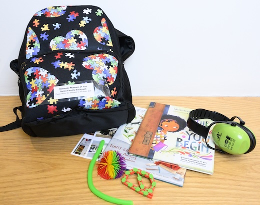 backpack and sensory tools