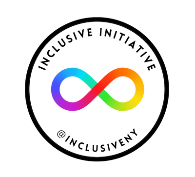logo with rainbow infinity symbol