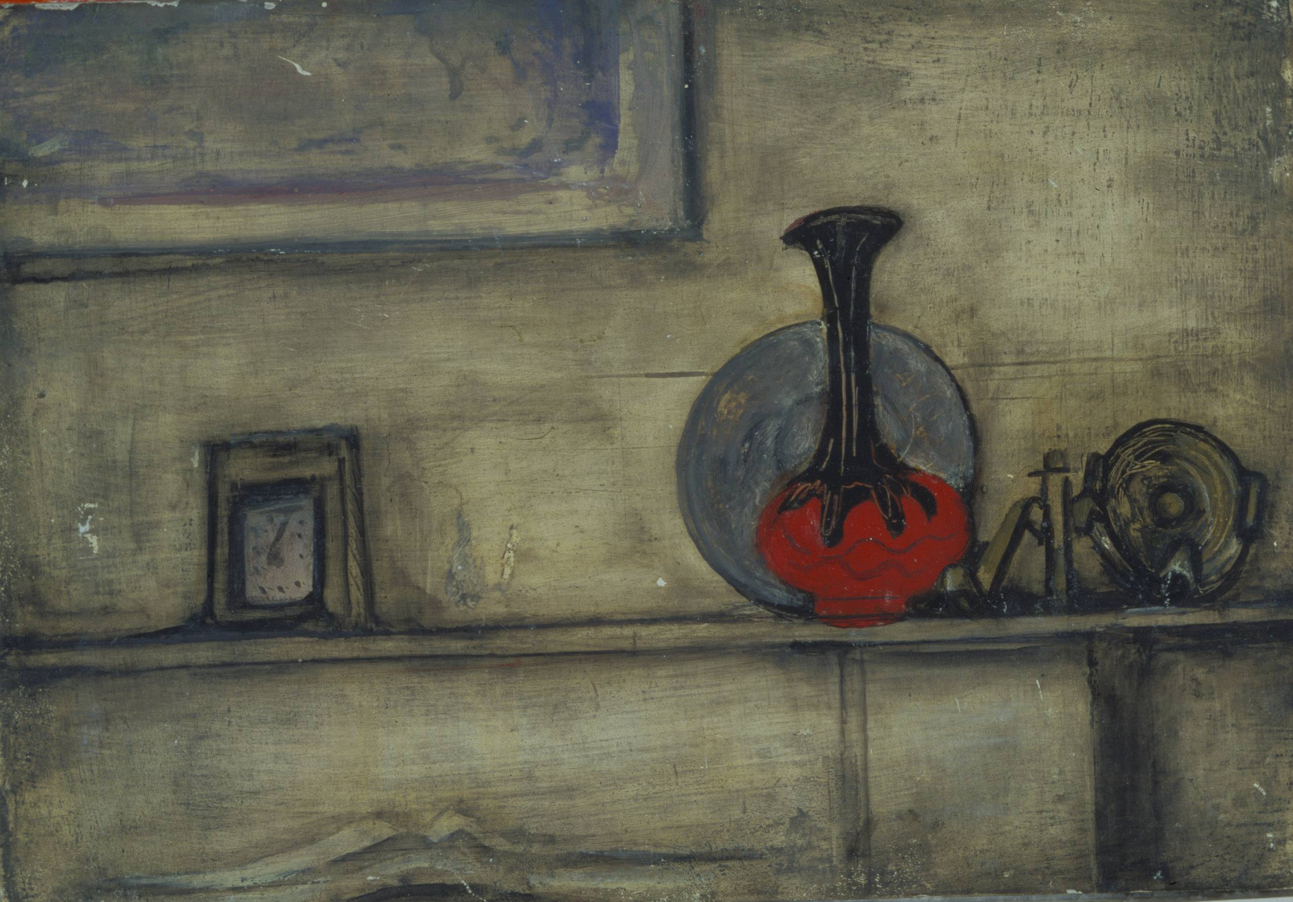 picture for Mark Rothko, Untitled (Still-life with Clock and Vase), 1938/1939, Oil on gesso board, 12 ¼ x 15 ⅜ x 1 ⅜ in. (framed), Copyright ©1998 Kate Rothko Prizel and Christopher Rothko
