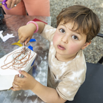 Boy at family day